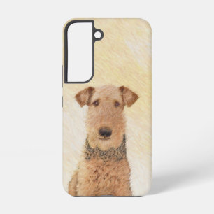 Airedale Terrier Malerei - Süße Originalkunst Samsung Galaxy Hülle