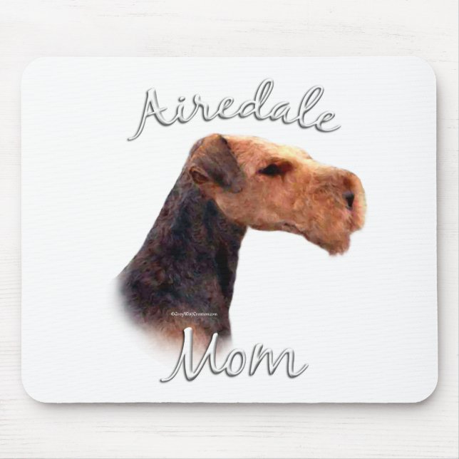 Airedale Terrier Mama 2 Mousepad (Vorne)
