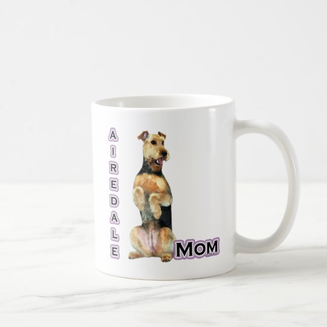 Airedale Terrier Mama 4 Tasse (Rechts)