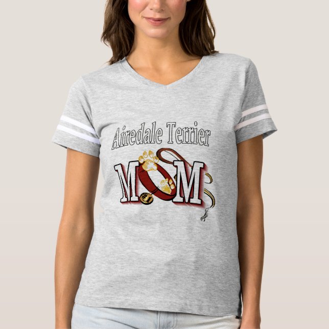Airedale Terrier MAMA T-Shirt (Vorderseite)