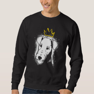 Airedale Terrier mit Krone Sweatshirt