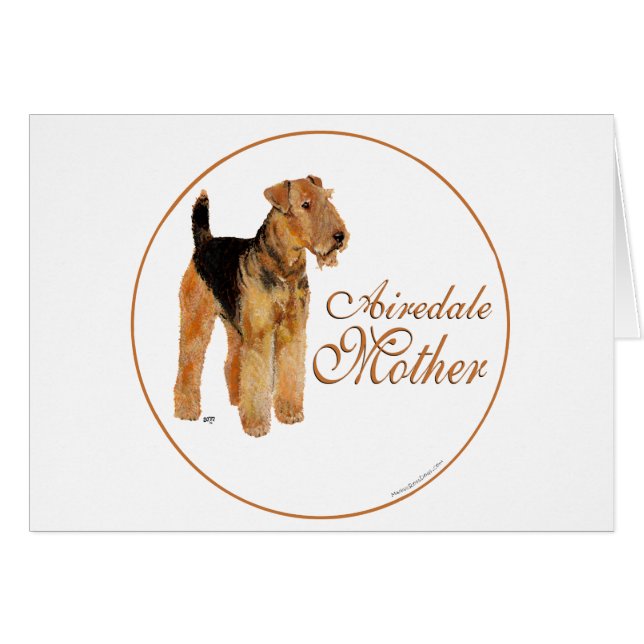 Airedale Terrier Mother Day (Vorderseite (Horizontal))