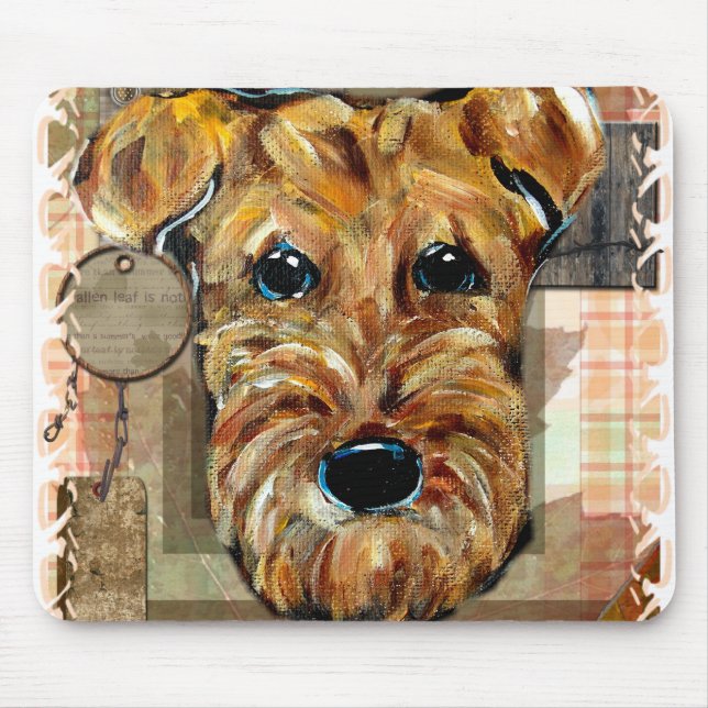 AIREDALE TERRIER MOUSEPAD (Vorne)