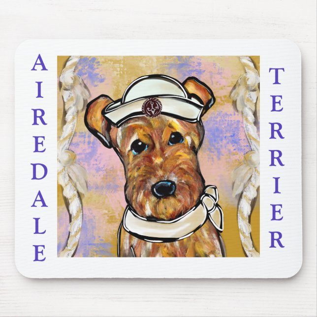 AIREDALE TERRIER MOUSEPAD (Vorne)