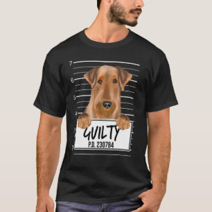 Airedale Terrier Mugshot Schuldhund T-Shirt