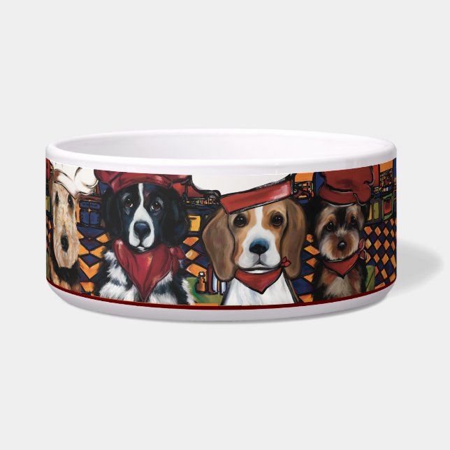 Airedale Terrier Napf (Links)