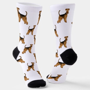 Airedale Terrier Niedlich Bingley Terrier Dog Patt Socken