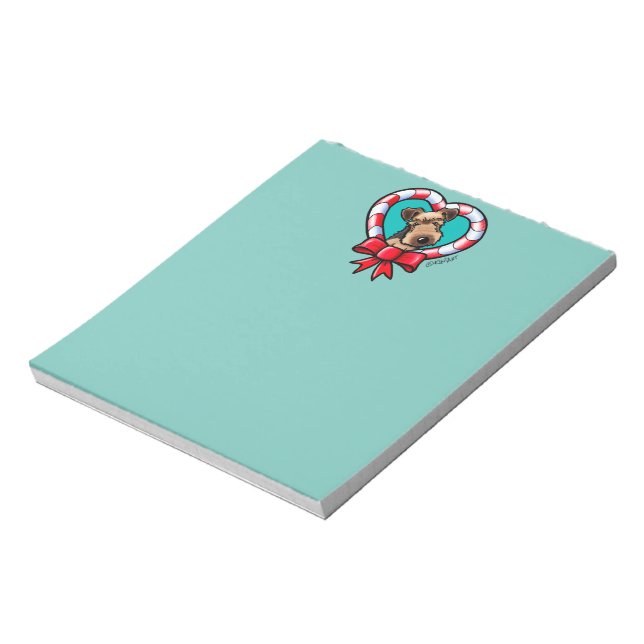 Airedale Terrier Notepad Notizblock (Rotiert)