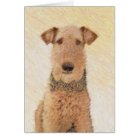 Airedale Terrier Painting - Niedliche Kunst