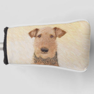 Airedale Terrier Painting - Niedliche Kunst Golf Headcover