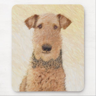 Airedale Terrier Painting - Niedliche Kunst Mousepad
