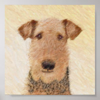 Airedale Terrier Painting - Niedliche Kunst