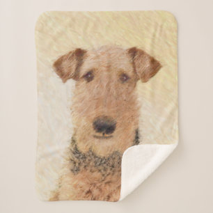 Airedale Terrier Painting - Niedliche Kunst Sherpadecke