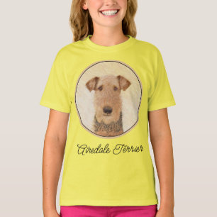 Airedale Terrier Painting - Niedliche Original Art T-Shirt