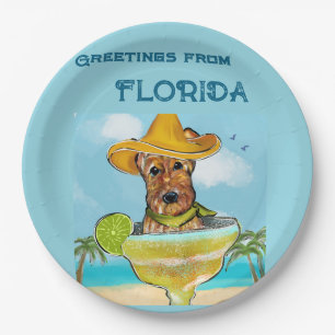 Airedale Terrier Pappteller