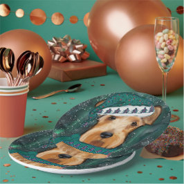 Airedale Terrier Pappteller