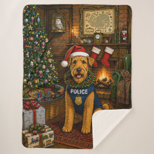 Airedale Terrier Polizei Urlaub Sherpadecke