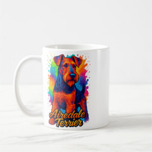Airedale Terrier Pop Lustra Highlights Kaffeetasse