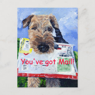 Airedale Terrier Postcard! Postkarte