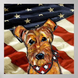 AIREDALE TERRIER POSTER