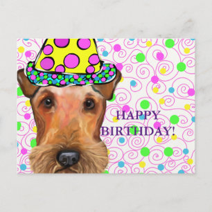 AIREDALE TERRIER POSTKARTE