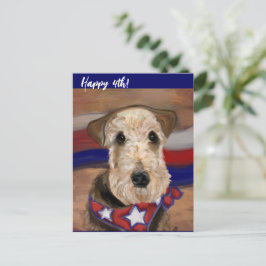 AIREDALE TERRIER POSTKARTE