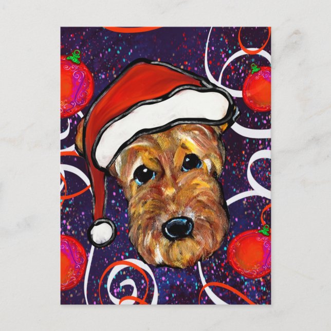 AIREDALE TERRIER POSTKARTE (Vorderseite)