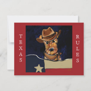 AIREDALE TERRIER POSTKARTE