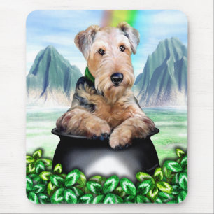 Airedale Terrier Pot of Gold Mousepad