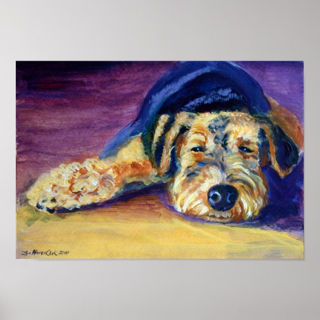 Airedale Terrier Print Poster (Vorne)