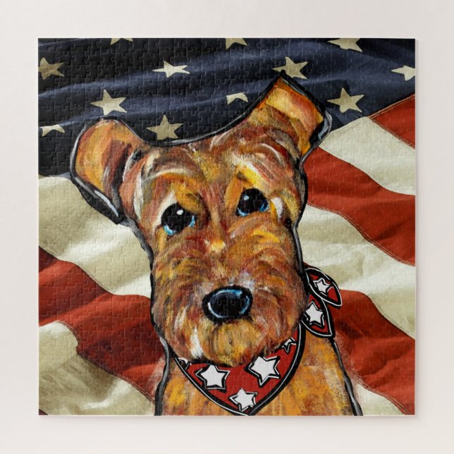 AIREDALE TERRIER PUZZLE (Vertikal)