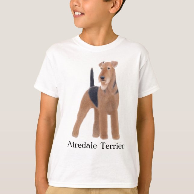 Airedale-Terrier scherzt T - Shirt (Vorderseite)