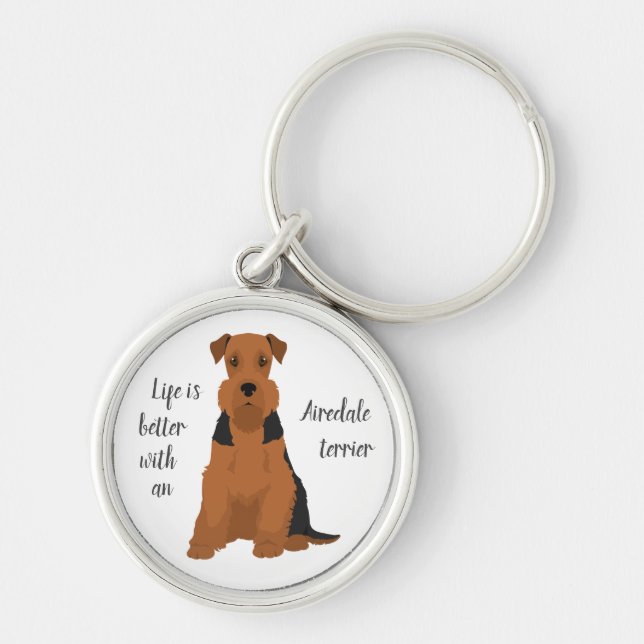 Airedale Terrier Schlüsselanhänger (Vorne)