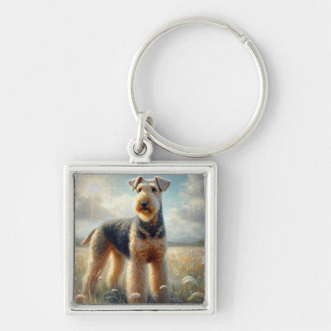 Airedale Terrier Schlüsselanhänger (Vorne)