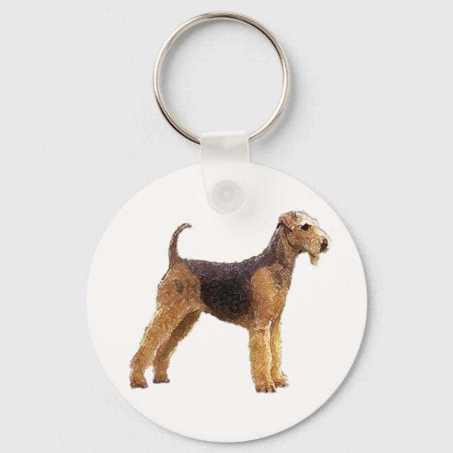 Airedale Terrier Schlüsselanhänger (Vorderseite)