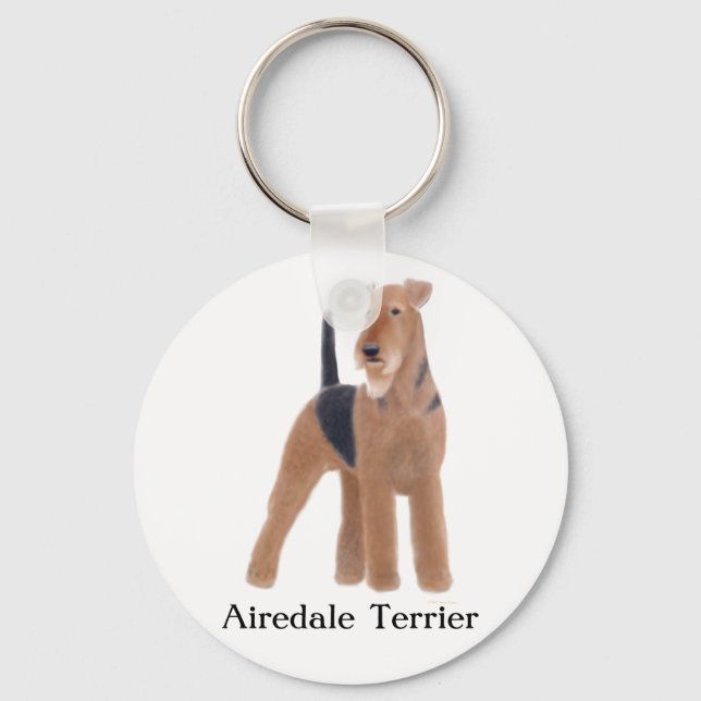 Airedale Terrier Schlüsselanhänger (Vorderseite)