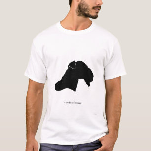 Airedale-Terrier - schwarze Silhouette T-Shirt