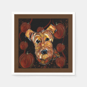 AIREDALE TERRIER SERVIETTE