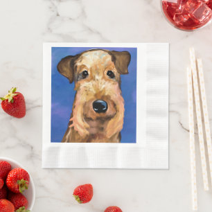 Airedale Terrier Serviette