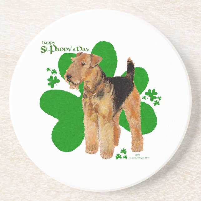 Airedale Terrier St. Paddy Untersetzer (Vorne)
