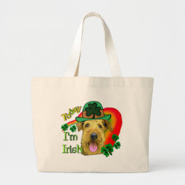 Airedale Terrier St. Patrick's Day Jumbo Stoffbeutel