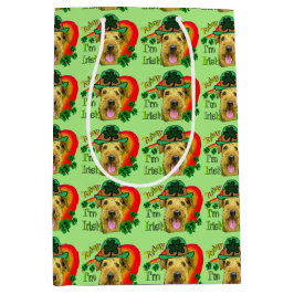 Airedale Terrier St Patricks Day Mittlere Geschenktüte