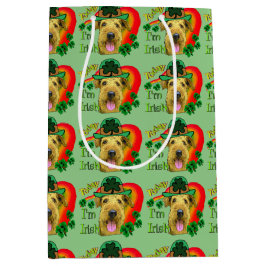 Airedale Terrier St. Patricks Day Mittlere Geschenktüte