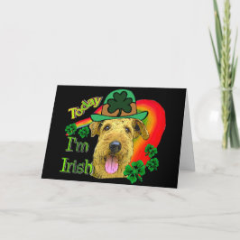 Airedale Terrier St Patricks Karte
