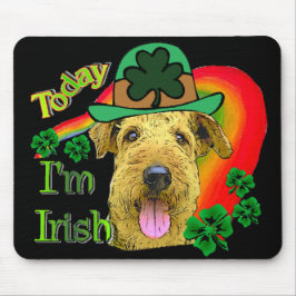 Airedale Terrier St Patricks Mousepad