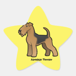 airedale Terrier Stern-Aufkleber