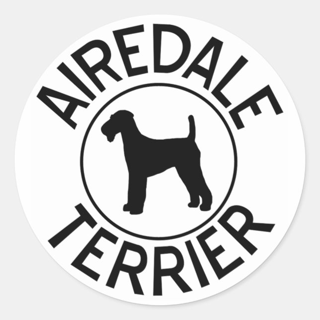 Airedale Terrier Stickers (Vorderseite)