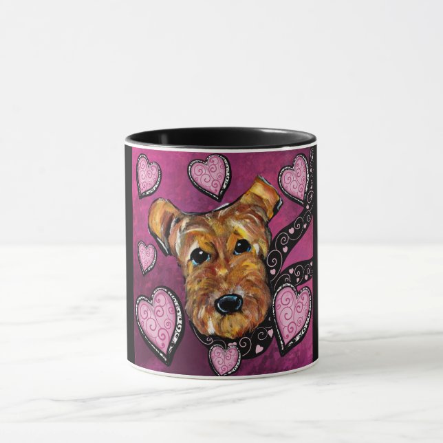 AIREDALE TERRIER TASSE (Zentrum)