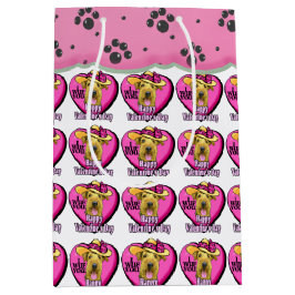 Airedale Terrier Valentine's Day Mittlere Geschenktüte