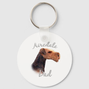 Airedale Terrier Vater 2 Schlüsselanhänger